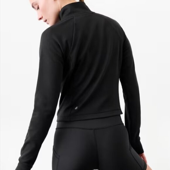 Athleta Unstoppable Cropped Full Zip Black M - Picture 4 of 4